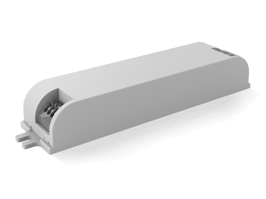Texrun emergency lighting kit: housing, driver board and base, exploded view