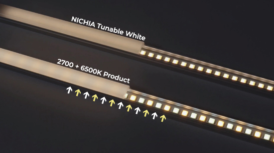 Nichia Tunable White 2700K & 6500K in Same LED Package